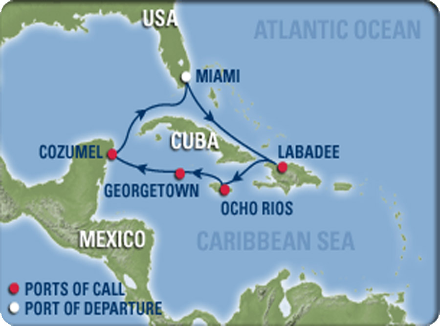 cruise ship routes caribbean
